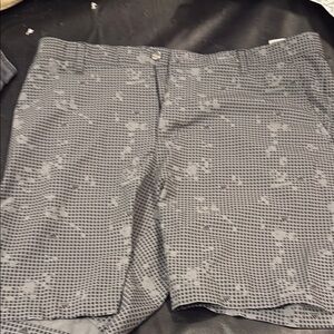 Adidas Black and Gray Patterned Shorts